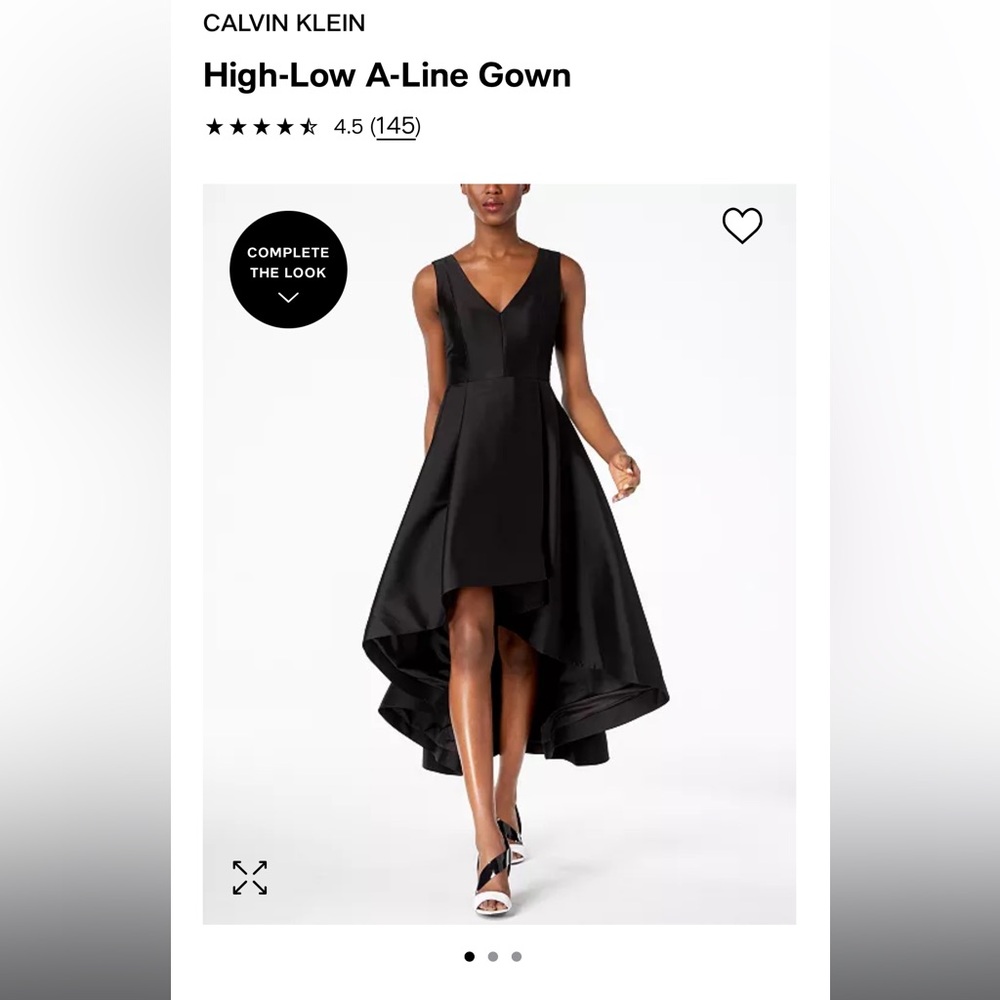 Calvin Klein High Low Gown
